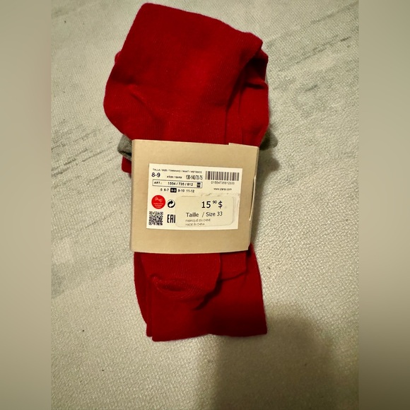 Zara girls 2 pack tights size 8/9 - Picture 2 of 2